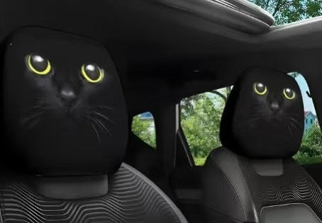 Personalized Car Headrests with Bold Prints — Instant Style & Protection