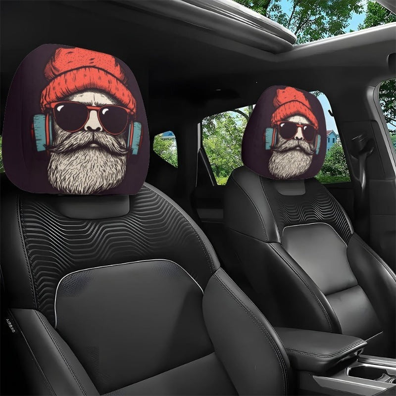 Personalized Car Headrests with Bold Prints — Instant Style & Protection