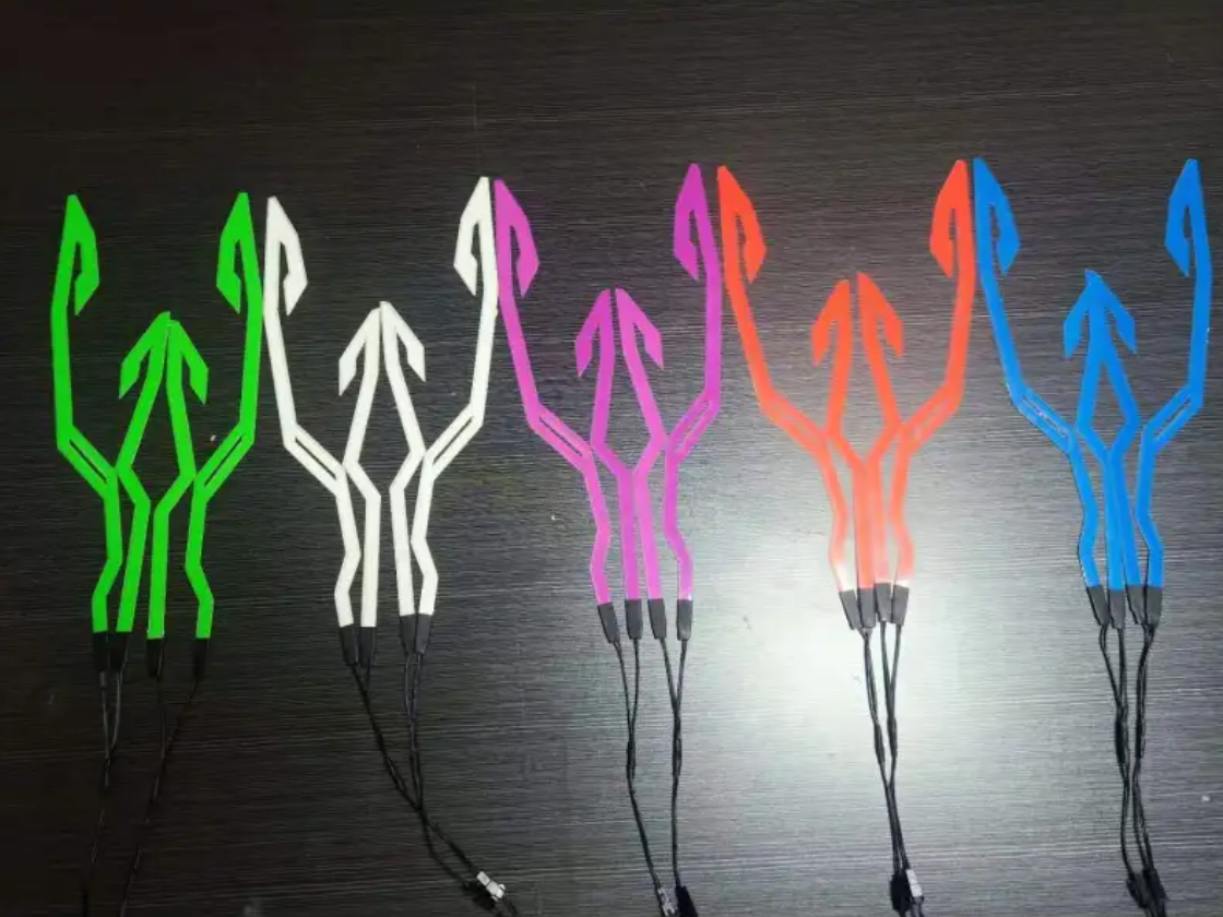 Neon Helmet EL Light Strips – 360° Glow For Night Riders