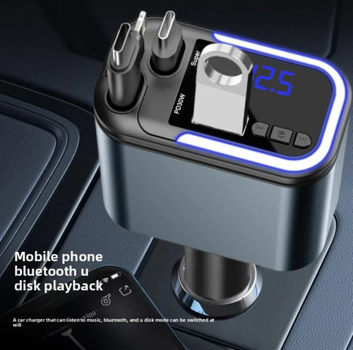 120W Retractable Dual Charger — Fast Charge, No Tangled Cords