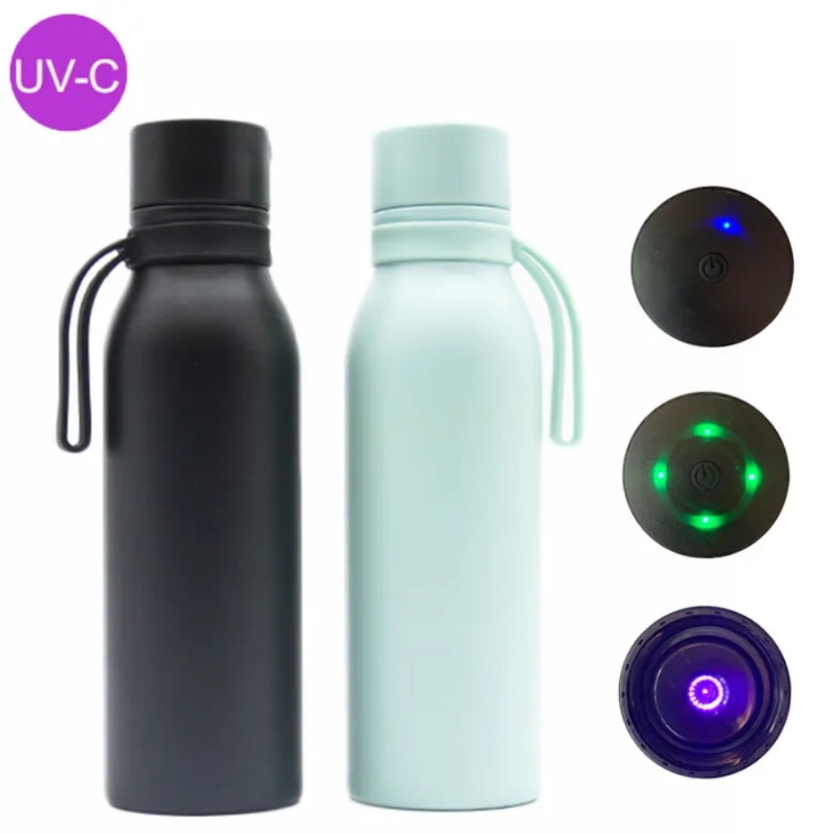 Smart UV Sterilization Water Bottle — Self-Cleaning with Temperature Display