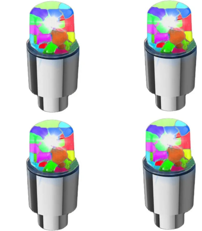 GlowRidge LED Valve Cap Lights – Motorcycle Wheel Glow (2-Pack)