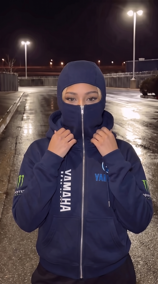 Glow Ridge Ski Mask Zip Hoodie: Suit Up Before You Ride