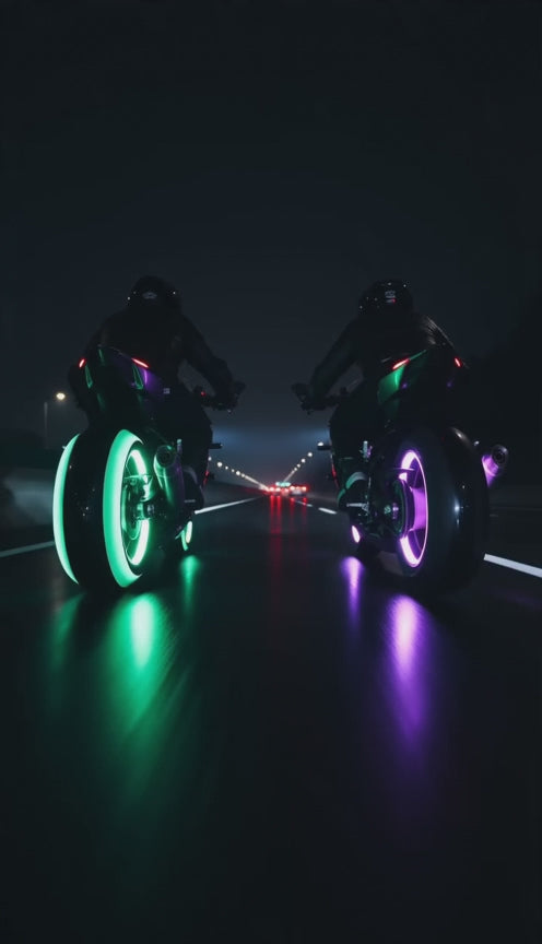 GlowRidge LED Valve Cap Lights – Motorcycle Wheel Glow (2-Pack)
